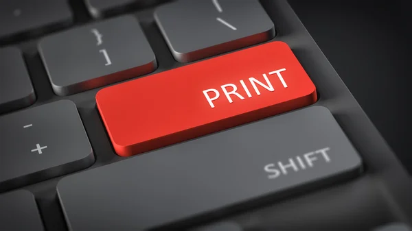컴퓨터 키보드 인쇄 — 스톡 사진