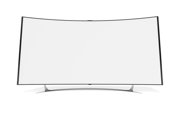 Televisão widescreen curva — Fotografia de Stock