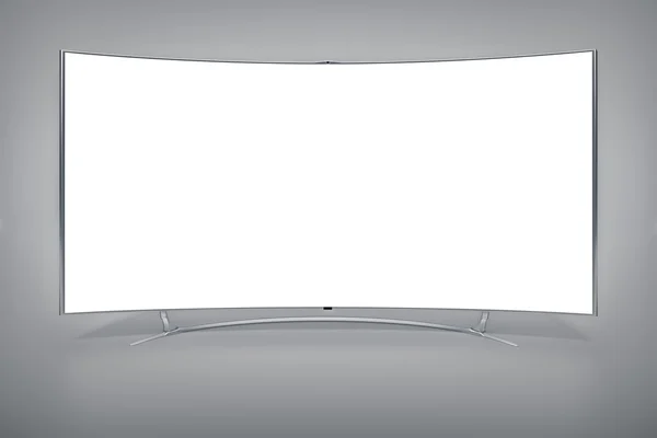 Curved widescreen television — Stock Photo, Image