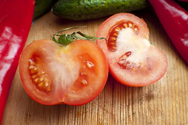 Rodajas de tomate fresco — Foto de Stock