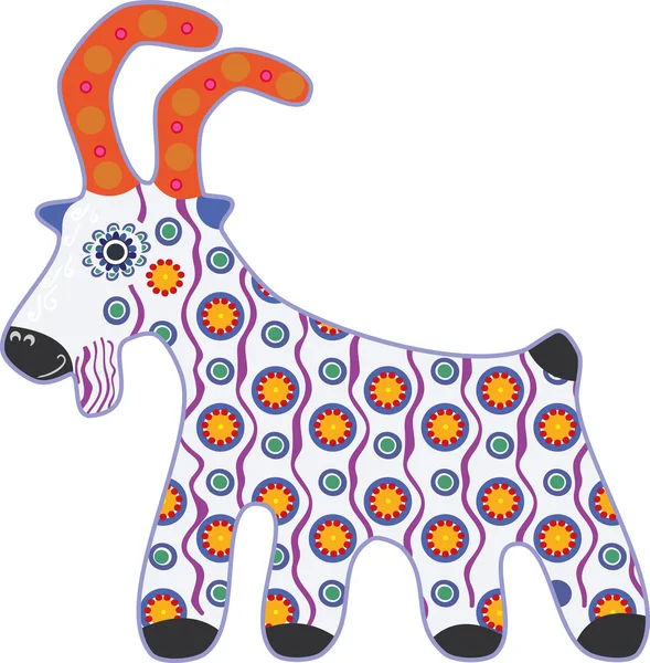 Toy goat — Stock Vector