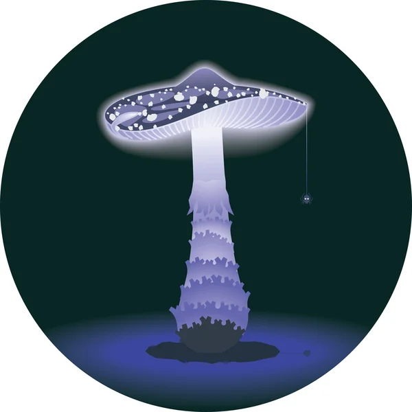 Le champignon rougeoyant — Image vectorielle