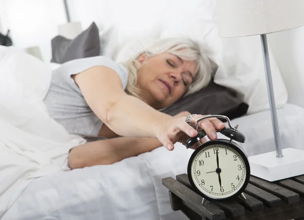 Vrouw wakker — Stockfoto