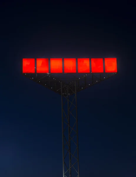 Sinal de néon vermelho — Fotografia de Stock