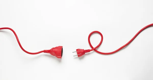 Red Power Cable — Stock Photo, Image