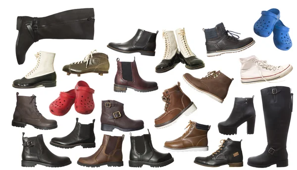 Large Group of isolated shoes — Stock Photo, Image