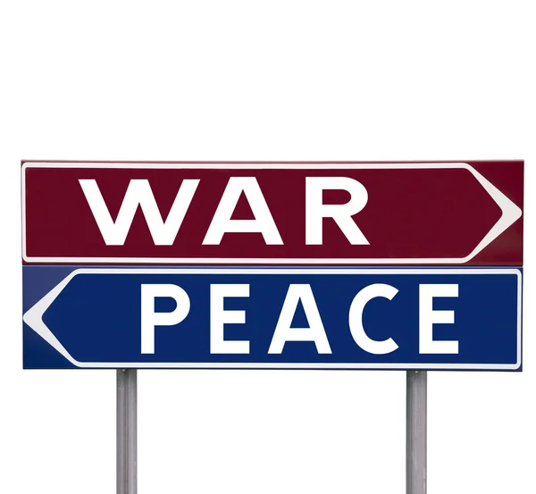 Paz o guerra — Foto de Stock