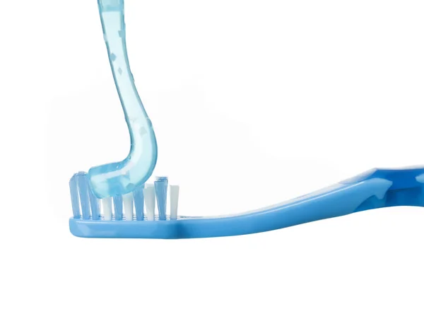 Cepillo de dientes azul — Foto de Stock