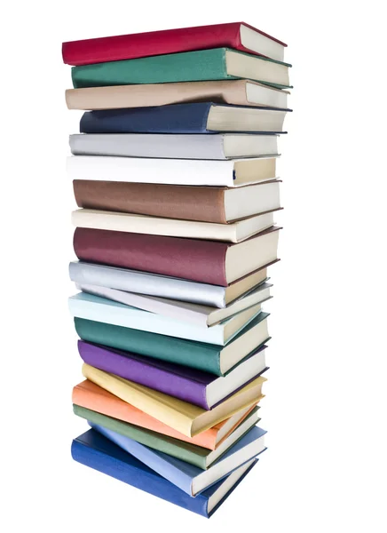Pilha de livros com cores diferentes — Fotografia de Stock