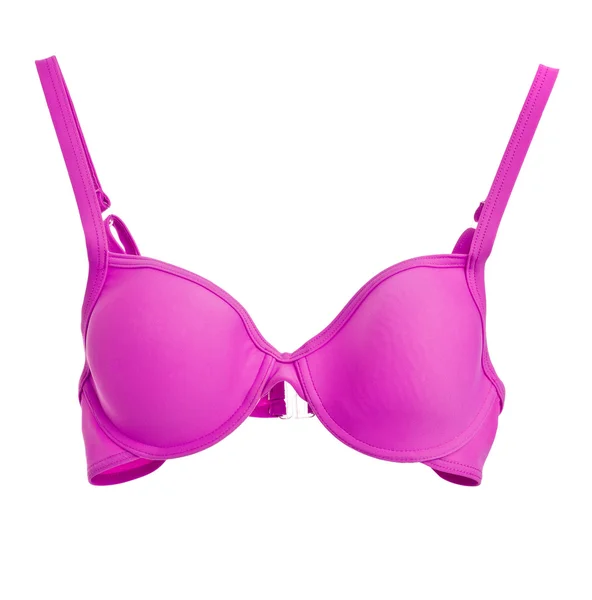 Reggiseno di cotone rosa isolato su sfondo bianco — Foto Stock