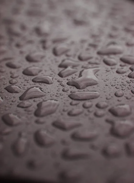 Full Frame of Water Drops on grey background — Stock Photo, Image