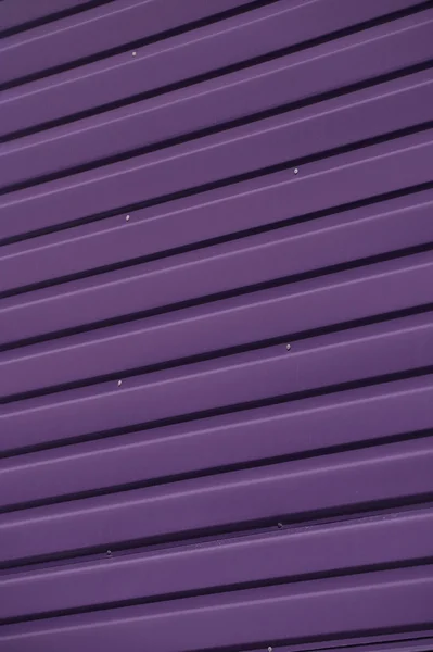 Close up of Purple Corrugated Iron Full Frame — Stock Photo, Image