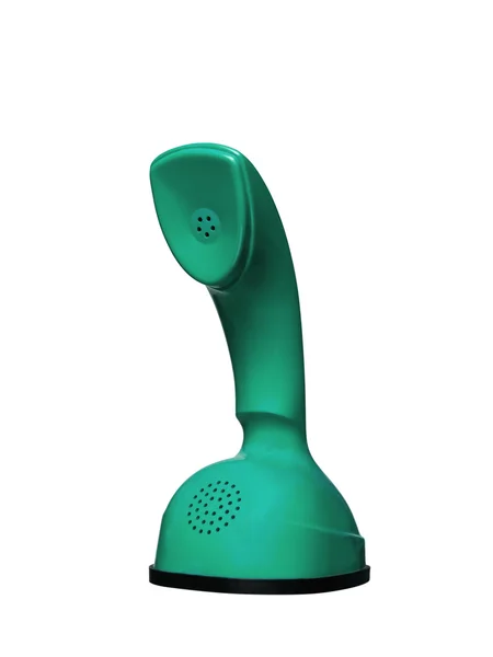 Zöld szüret Cobra telefon elszigetelt fehér background — Stock Fotó