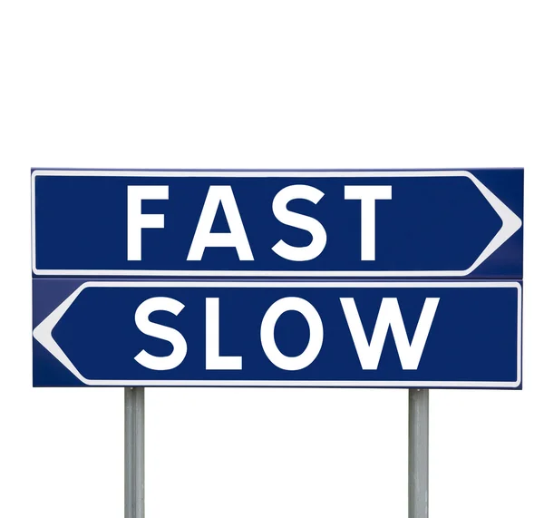 Rápido ou lento — Fotografia de Stock