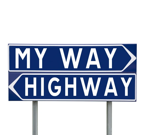 My Way or the Highway — Stock Photo, Image