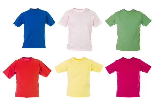 T-shirts on white background — Stock Photo, Image