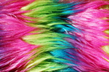 Neon renkli faux kürk arka planı