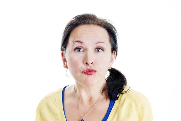 Unimpressed woman — Stock Photo, Image