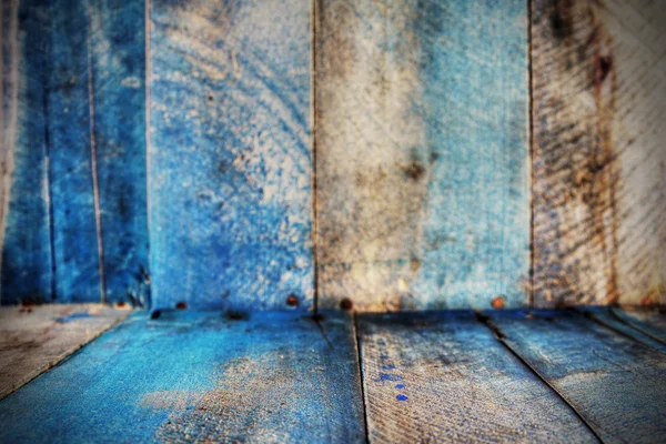 Eski mavi ahşap arka plan — Stok fotoğraf