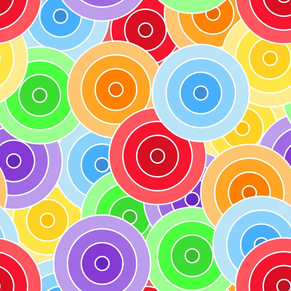 Plynulé barevné kruhy vzor 2 — Stockový vektor
