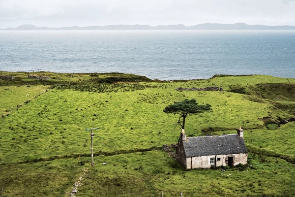 Escócia Vista Kalnakill Ilha Rona Através Água — Fotografia de Stock