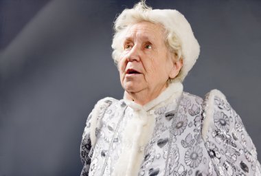 woman dressed as Ice-Princess