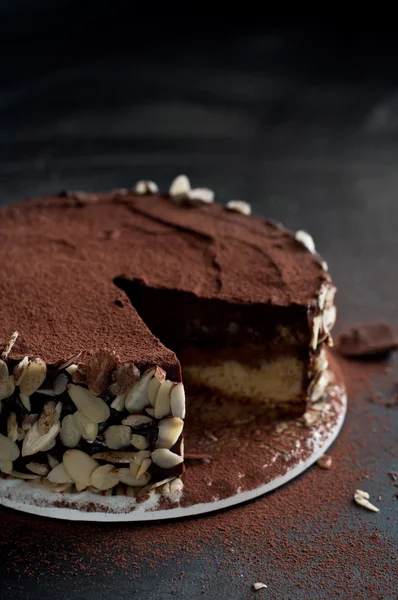 Torta al cioccolato — Foto Stock