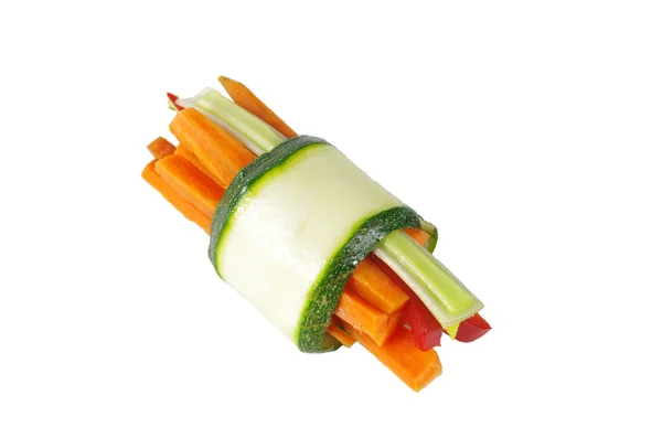 Gewickelte Zucchini auf Teller — Stockfoto