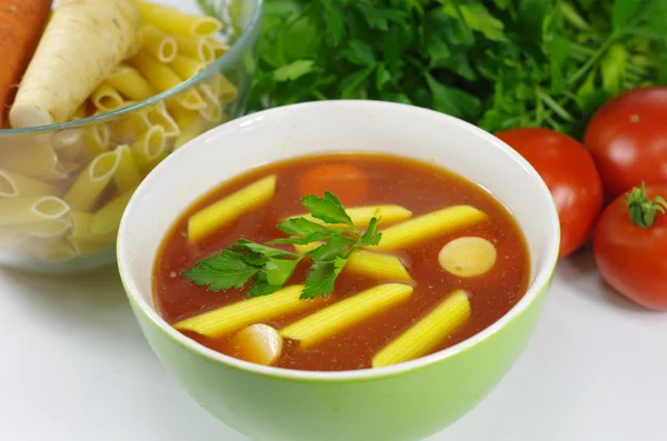 Appetitliche Tomatensuppe — Stockfoto