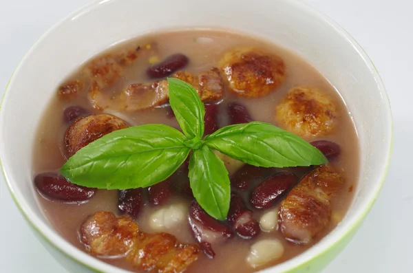 Sopa de frijol apetitoso —  Fotos de Stock