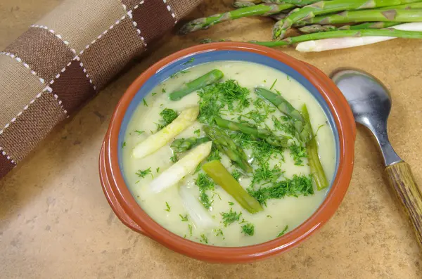 Zuppa di asparagi — Foto Stock