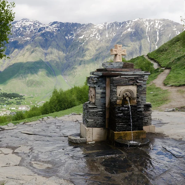 Water voor vermoeide pelgrims Stockfoto