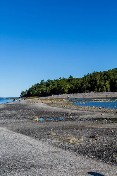 Bei Ebbe über Kanal laufen — Stockfoto