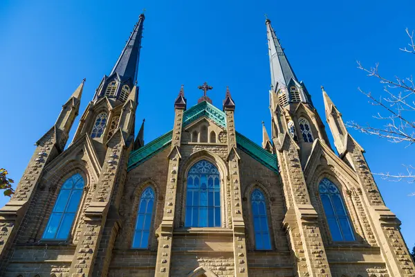 Ornate Windows in Gothic Church — Stock Photo, Image