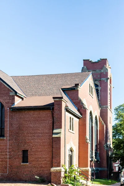 Igreja de tijolo velho em Charlottetown — Fotografia de Stock