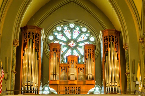 Organ Pipes in Balcony — Stock Photo, Image