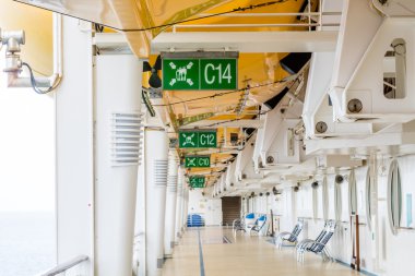 Cankurtaran istasyonlarında Cruise Gemi