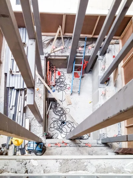 New Elevator Shaft Construction — Stock Photo, Image