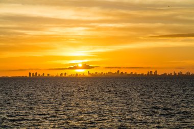 Miami üzerinden günbatımı
