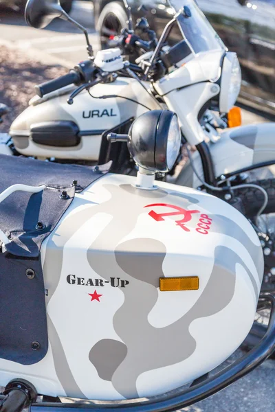 Russian Motorcycle and Sidecar — Stock Photo, Image