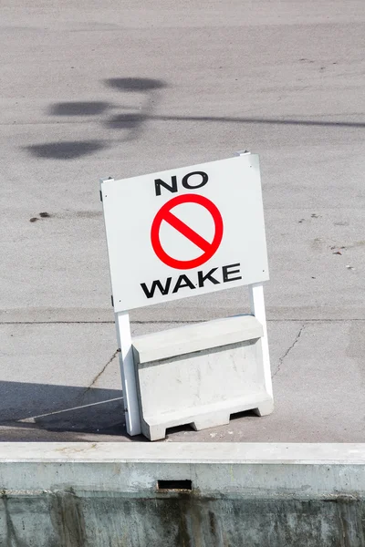 No Wake Vertical — Stock Photo, Image