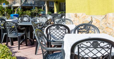 Masa ve sandalye Ouside veranda