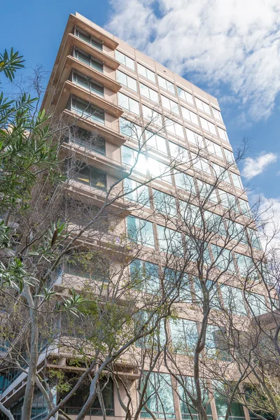 Zonlicht in moderne Hotel glas — Stockfoto