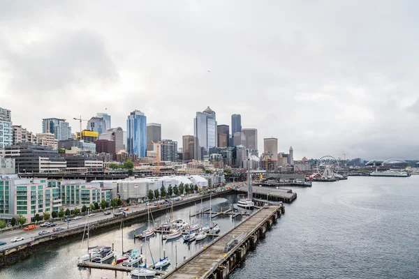 Přístav na pobřeží Seattle — Stock fotografie