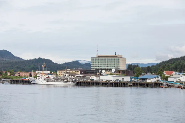 Juneau Dock från havet — Stockfoto