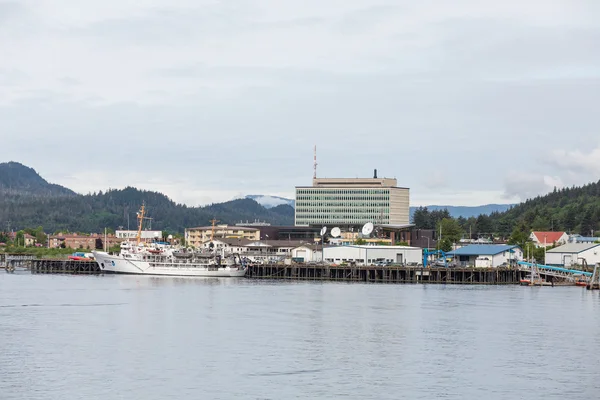 Juneau Dock-re a tengertől — Stock Fotó