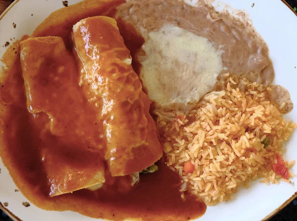 Mexican Lunch Plate — Stock Photo, Image