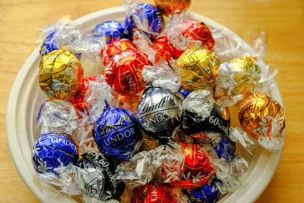 Individually Wrapped Lindt Candies — Stock Photo, Image