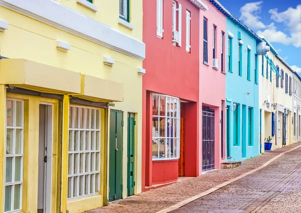 Kleurrijke winkels in Bermuda — Stockfoto