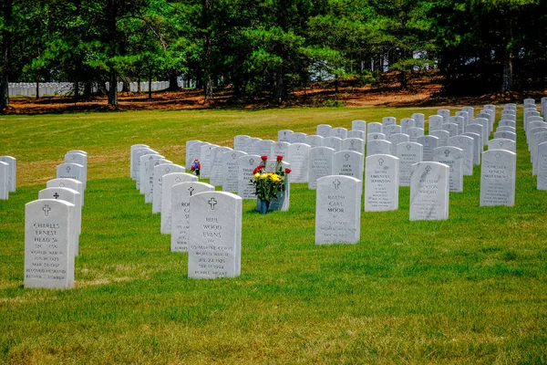 Cartersville Georgia May 2021 Georgia National Cemetery Encompasses 775 Acres — Stock Photo, Image